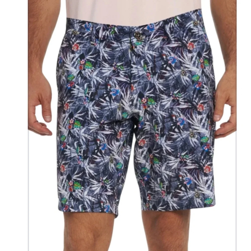 ROBERT GRAHAM Hybrid Shorts Size 34 Classic Fit Floral Casual Boardshorts